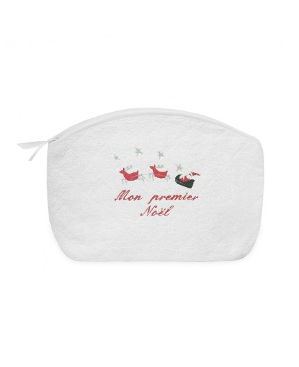 Trousse de toilette Mon premier Noël traineau